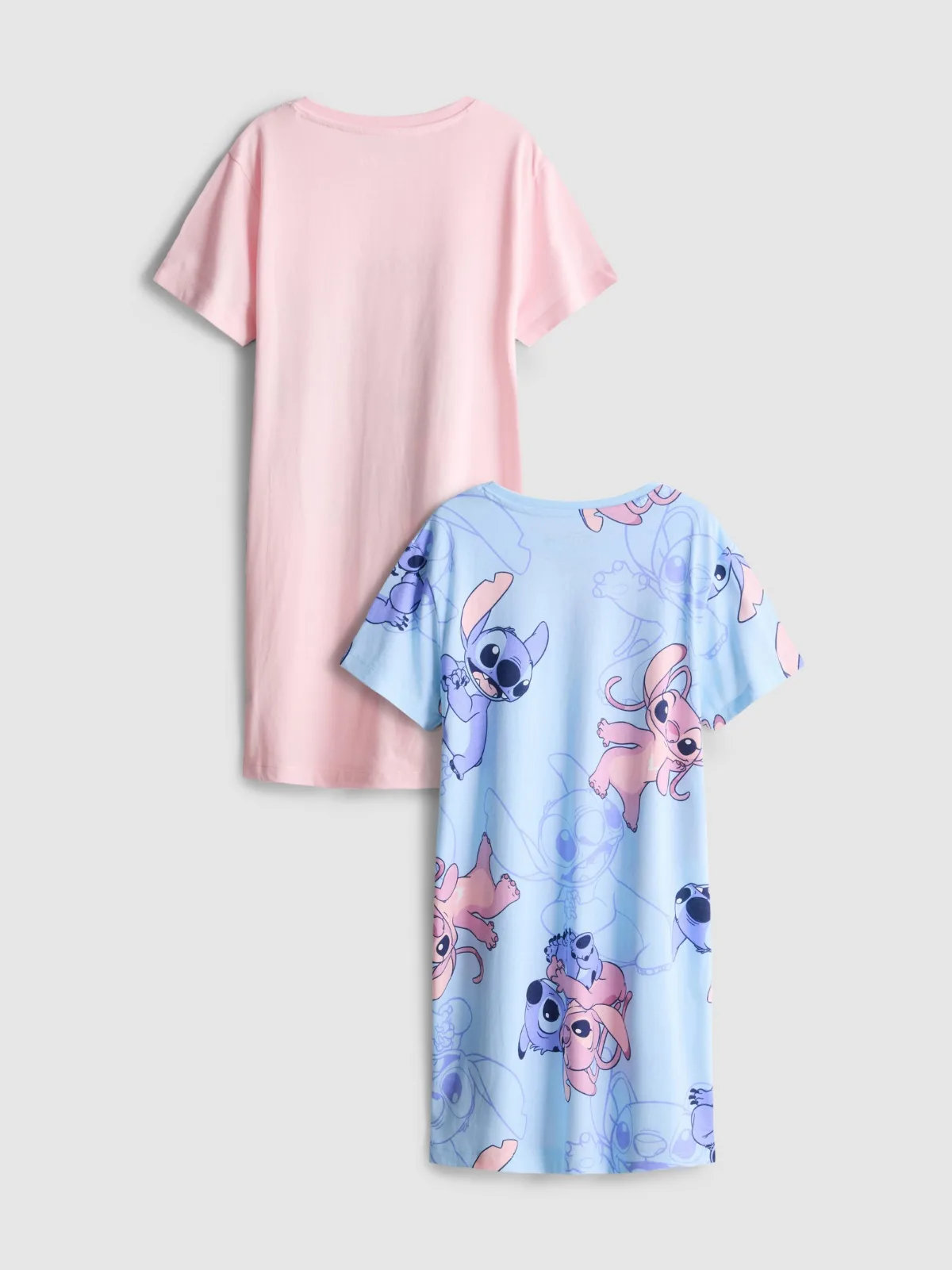 2pc Disney's Stitch Sleep T-Shirts Light Pink — PRIMARK — photo 2