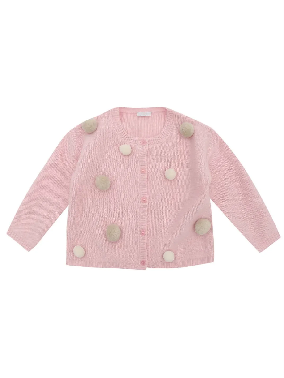 il gufo pink jacket with balls